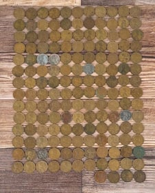 Collection of 158 Wheat Cent Pennies