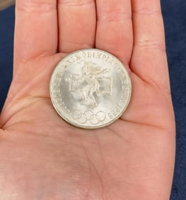 1968 Mexico Silver 25 Pesos Coin