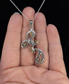 Sterling Silver Citrine Necklace