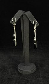 Zuni Sterling Silver Inlaid Earrings
