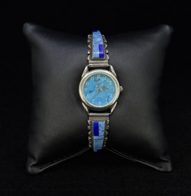 Charlie Bowie Navajo Sterling Watch Band Tips
