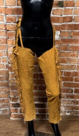 Frontier Fringe Leather Leggings