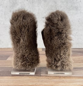 Custom Made Beaver Fur Gloves Mittens