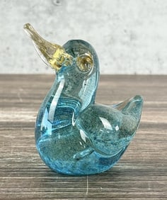 Murano Art Glass Duck Paperweight