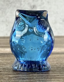 Art Glass Owl Paperweight