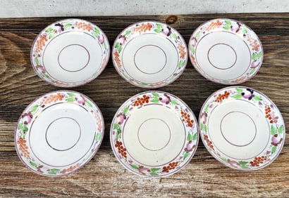Staffordshire Pearlware Pink Luster Bowls