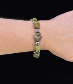 Sterling Silver Turquoise Nugget Bracelet