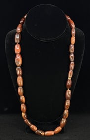 Native American Indian Trade Beads Carnelian