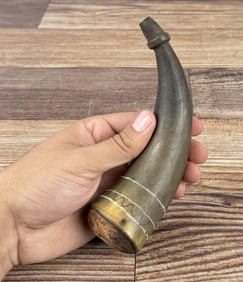 Antique Frontier Powder Horn