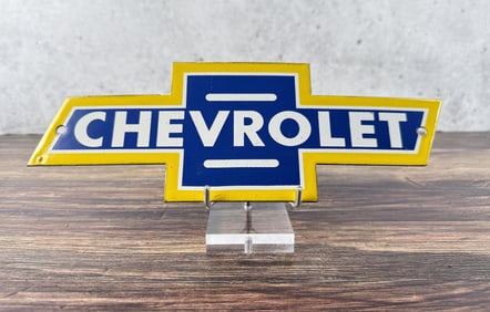 Porcelain Chevrolet Emblem Sign