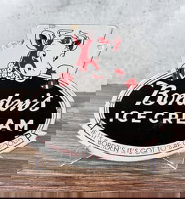 Porcelain Bordens Ice Cream Sign