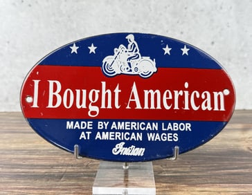 Porcelain Indian Motorcycles Sign