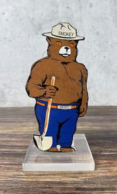 Porcelain USFS US Forest Service Smokey Bear Sign