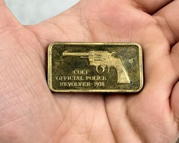 Lincoln Mint 1928 Colt Revolver 1oz Silver Bar