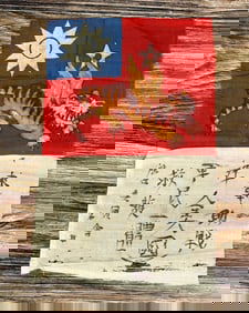 WW2 CBI Flying Tigers Hand Painted Blood Chit