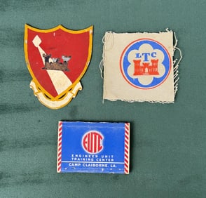 Group of US Army Patches and Matches