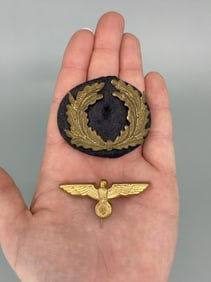 WW2 German Luftwaffe Officers Cap Insignia