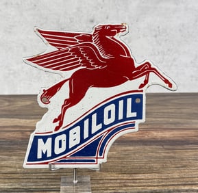 Porcelain Mobil Oil Pegasus Sign
