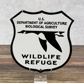 Porcelain National Wildlife Refuge Shield Sign