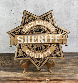 California Sacramento County Sheriff Tin Sign