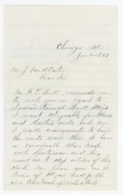 1877 Fort Bridger Wyoming Territory Letter