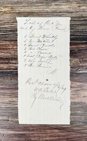 Fort Bridger Wyoming Territory Receipt For Goods