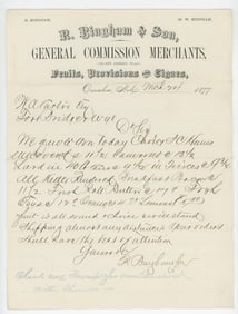 1877 Omaha Nebraska Merchant Letterhead