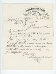 1973 New York City Cigar Merchant Letterhead