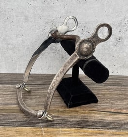 Engraved Silver Overlay Montana Cowboy Bit