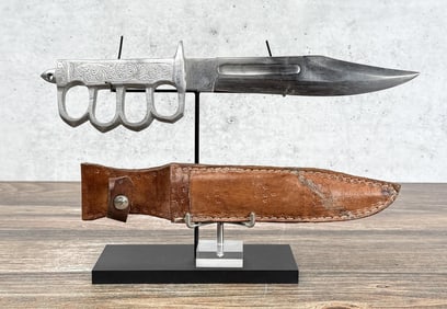 WW2 Theater Made Aluminum Knuckle Fighting Knife