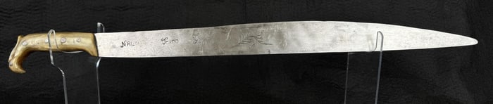 Spanish Colonial Mexican Horn Handle Bolo Sword