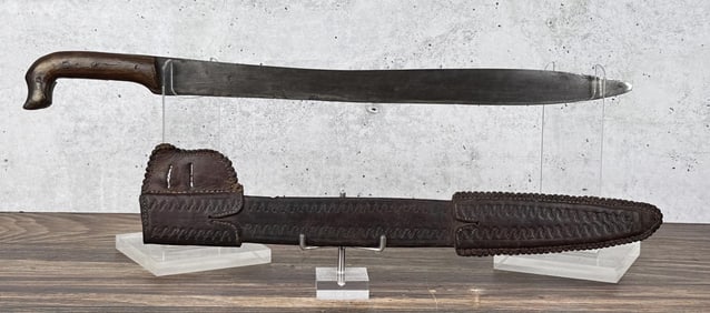 Spanish Colonial Mexican Horn Handle Bolo Sword