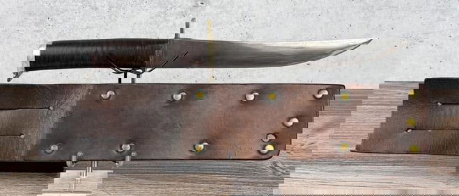 Named WW2 Theater Made Bowie Knife