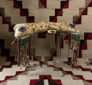 Cree Native American Indian Beaded Saddle Pad