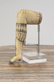Whaler Made Lady Leg Scrimshaw Pipe Tamper