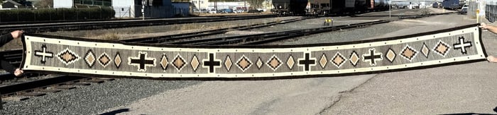 Exceptional Navajo Spiderwoman Cross Runner Rug