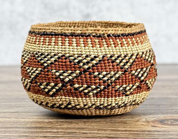 Hupa Yurok Karuk Native American Indian Basket