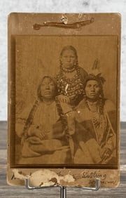 O.S. Goff Black Owl Mary Sitting Woman Photo