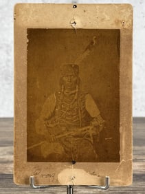 O.S. Goff Black Buffalo Bull Cavalry Indian Photo