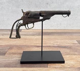 Montana Dug 1862 Colt Police Revolver Relic