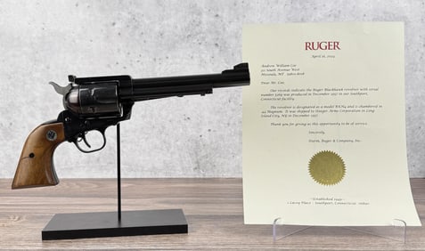 Ruger Blackhawk 4 Digit .44 Mag Flat Top Revolver