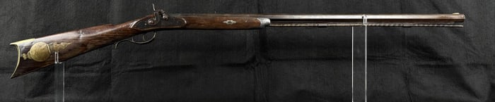 Antique Half Stock Percussion Plains Rifle