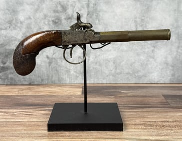 Antique Percussion Cannon Barrel Pocket Pistol