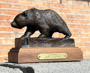 John Louis Clarke JL Clarke Bear Bronze