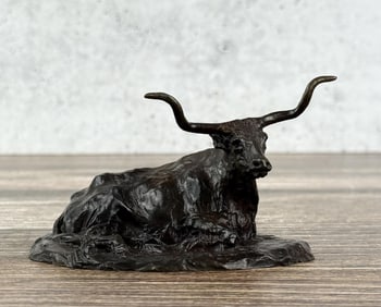Bob Scriver Montana Longhorn Steer Bronze