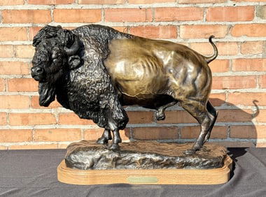 Bob Scriver Herd Bull Buffalo Bronze