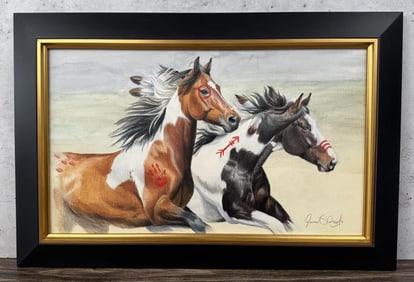 Maria D'Angelo Warriors of the Plains Drawing