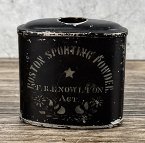 Knowlton Boston Sporting Powder Gun Powder Tin