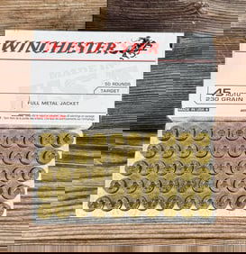 50 Rounds of Winchester .45 ACP Ammo
