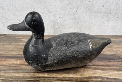 A.B. Vance Black Scoter Wood Duck Decoy